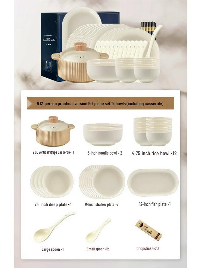 Maud Lanca Elegant Ceramic Dinnerware Set