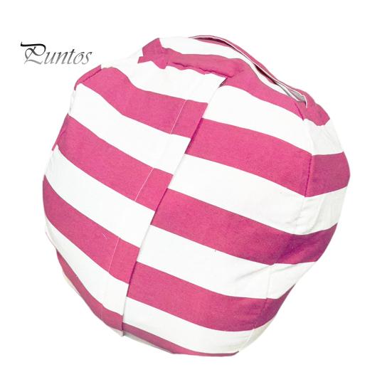 

Сумка для хранения плюшевых игрушек, большая вместимость, застежка-молния, полосатый дизайн, органайзер для игрушек, одежды, одеял, сумка для хранения мягких игрушек для дома, спальни L розы красного