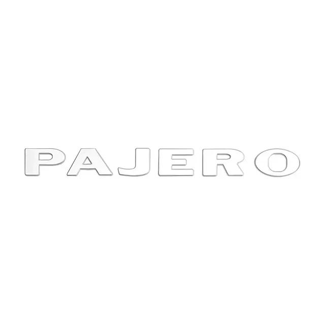 Cwykqr1 1 PIEZA Letra con logo de Metal Para Pajero Mitsubishi Emblema 3D Pegatinas para Maletero Trasero del Coche Insignia con Letras para Capó Delantero Accesorios de Estilo para Automóvil
