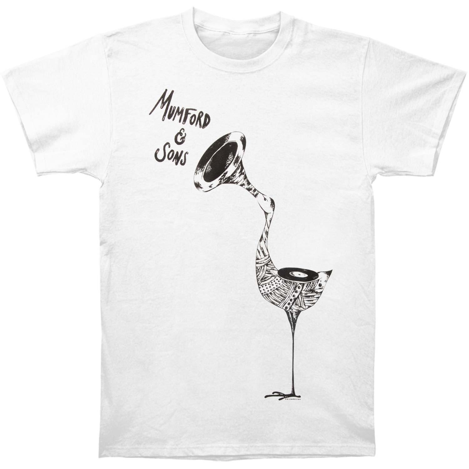 

Men s Mumford & Sons Record Bird T-Shirt Mens Womens Tees Top White S