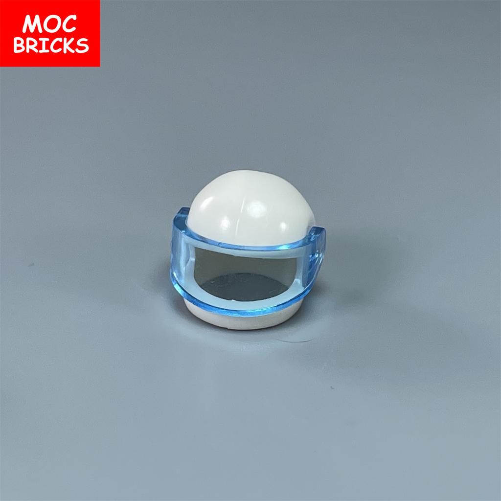 Non-Toxic 4Pcs/Lot Moc Bricks 30006 30124 88415 2446 City Motorcycle Helmet Visors Action Figure Accessory Assembles Particles Toys Gifts