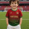 26 Summer Boys Girl RONALDO 7 Football Jersey T-Shirt Women Men Portugal Football Fans Men Women Kids Short Sleeve T-Shirt
