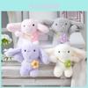 Soft Fluffy Bunny Plush Keychain Charming Bear Pendant Cute Backpack Toy Gift