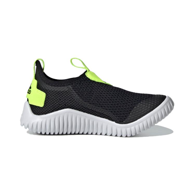 New Adidas Rapidazen S Rdy C Slip Resistant Breathable Low Top Kids' Running Shoes Black Yellow Children Aged 3 7 Years Old FZ3957