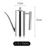 1pcs  500ML/700ML Leakproof 304 Stainless Steel Oil Pot Vinegar Sauce Dispenser Seasoning Bottle