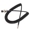 Radio Microphone Cable Replacement Female Hand Mic Cord with Prewired 4 Pin Connector for CB HAM Radio