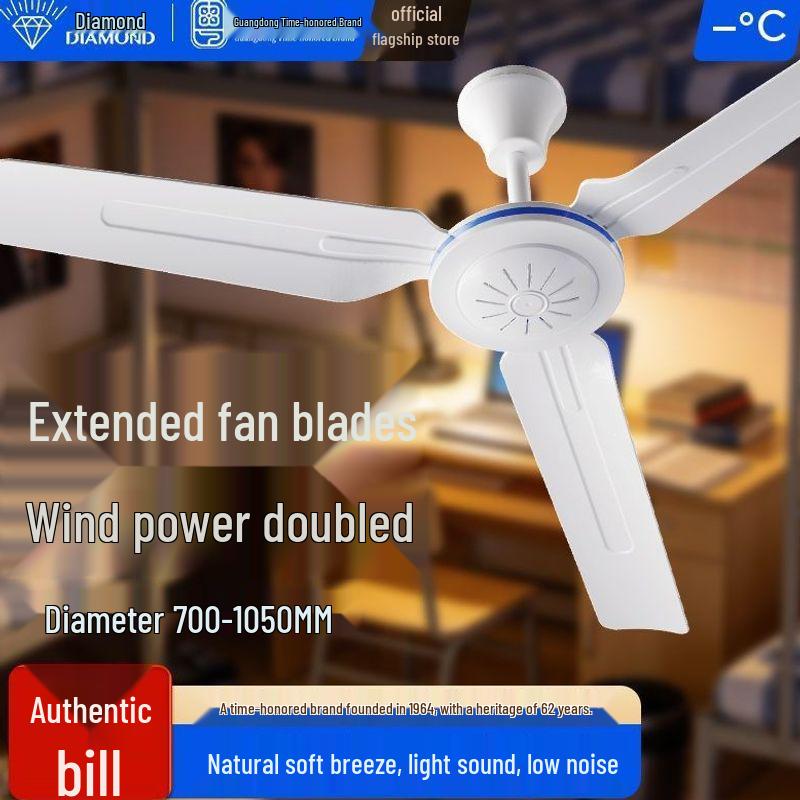 Silent Mini Ceiling Fan - Large Airflow for Home, Dorm, Bed & Mosquito Nets - Electric Fan with Free Shipping