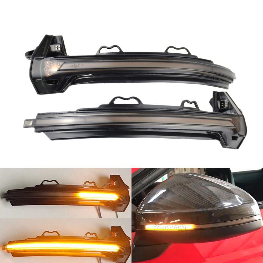 For  A4 S4 RS4 B9 2016-2019 A5 S5 RS5 Dynamic Turn Signal LED Light Side Wing Rearview Mirror Indicator Sequential Blinker