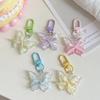 Hangings Butterfly Keychain Super Fairy Jelly Key Chain New Earphone Case Pendant  Girls
