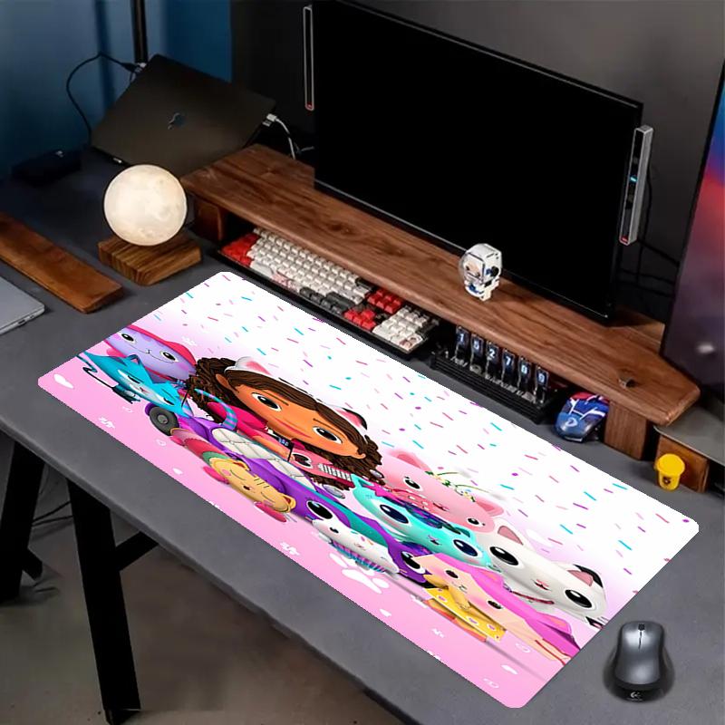Gabby's Dollhouse Theme Mouse Pad, Non Slip Rubber Base, Multifunctional Office & Home Decor, Perfect for Workspace Personalization.