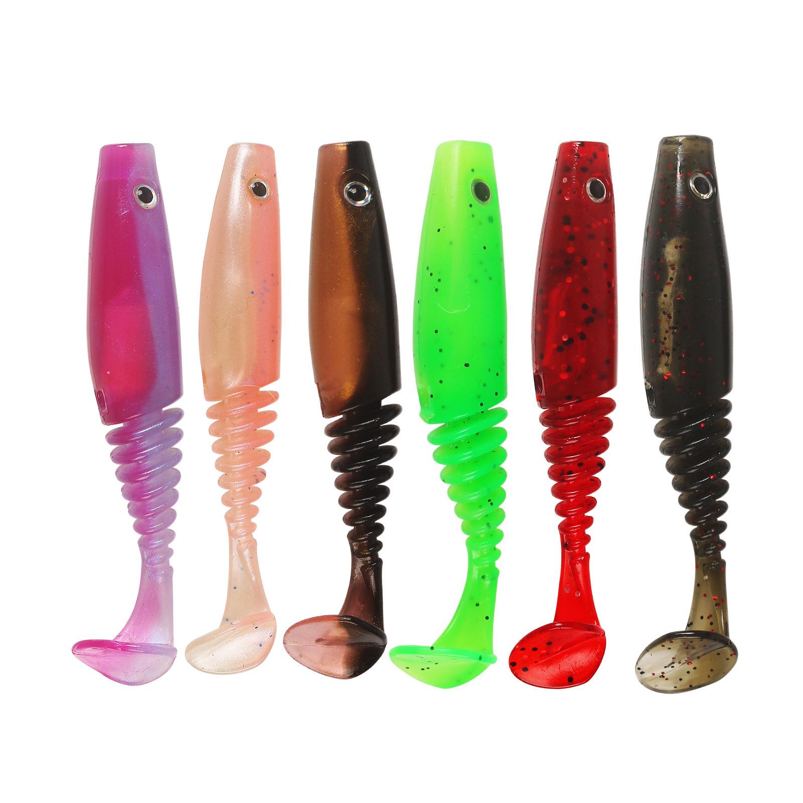 

Новичок 0.01 - Приманка из мягкого пластика с плавающим Т-хвостом и полым телом для ловли окуня/судака