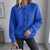 Women's Color Long Sleeve Open Front Knit Cardigan Sweater