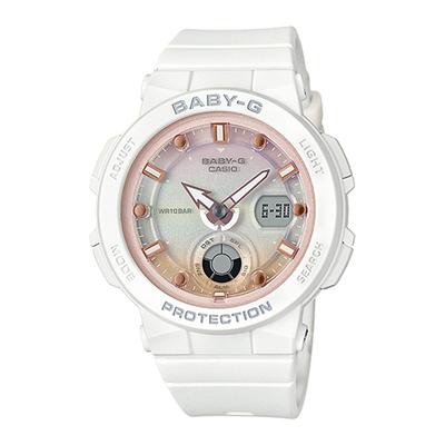 Casio Baby-G BEACH TRAVELER BGA-250-7A2JF Women's Watch, White (Official Japanese Product)