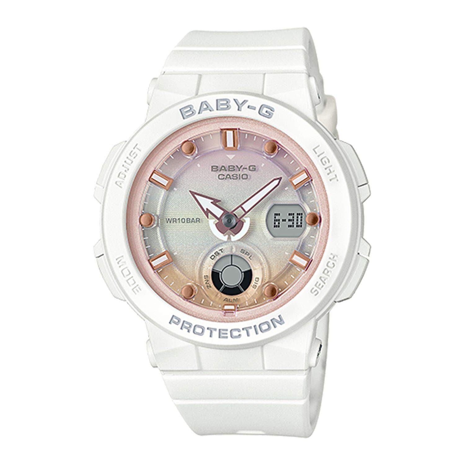 

Casio Baby-G BEACH TRAVELER BGA-250-7A2JF Women s Watch, White (Official Japanese Product)