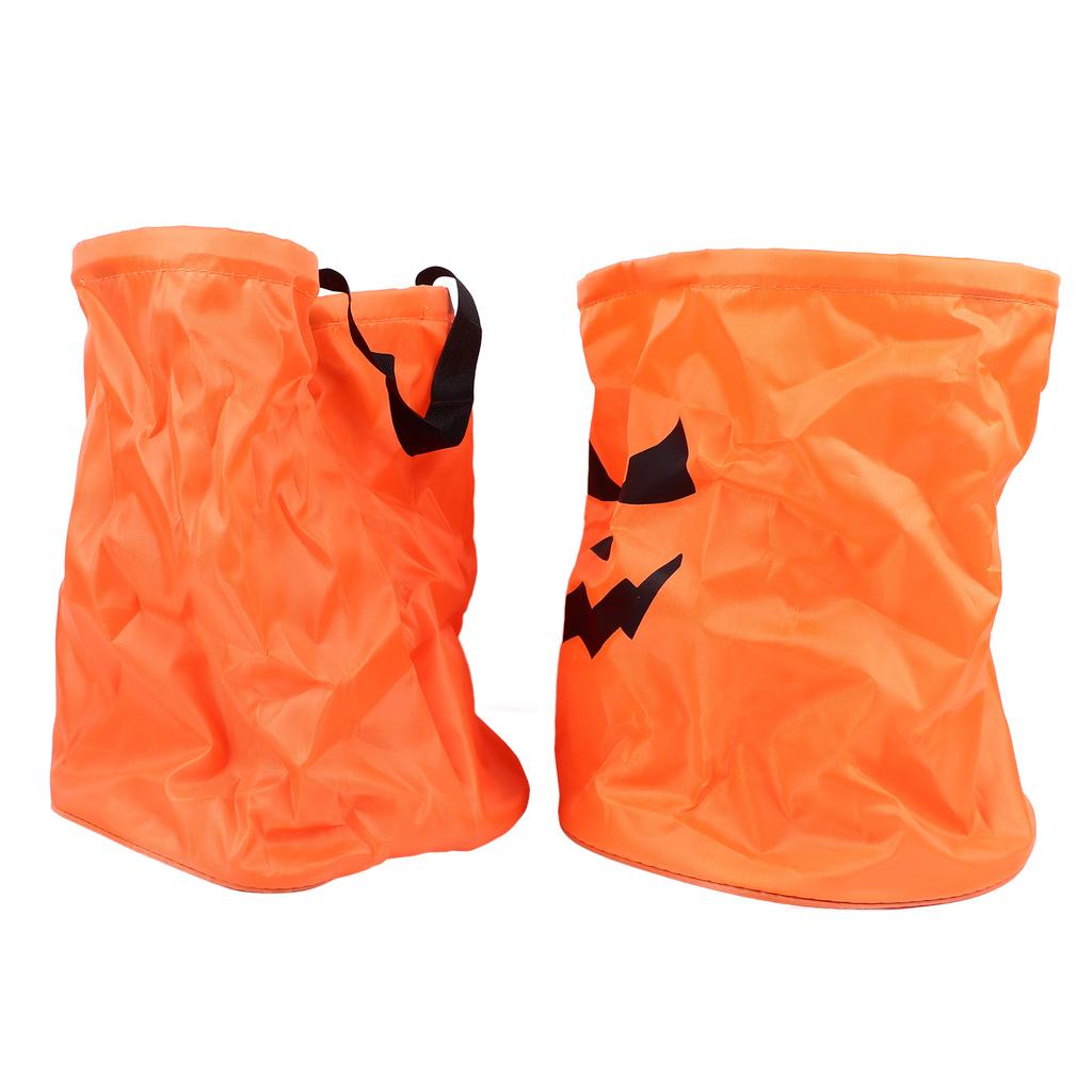 2PCS LED Light Halloween Candy Bag Handheld Light Up Trick Or Treat Party Bags for Halloween