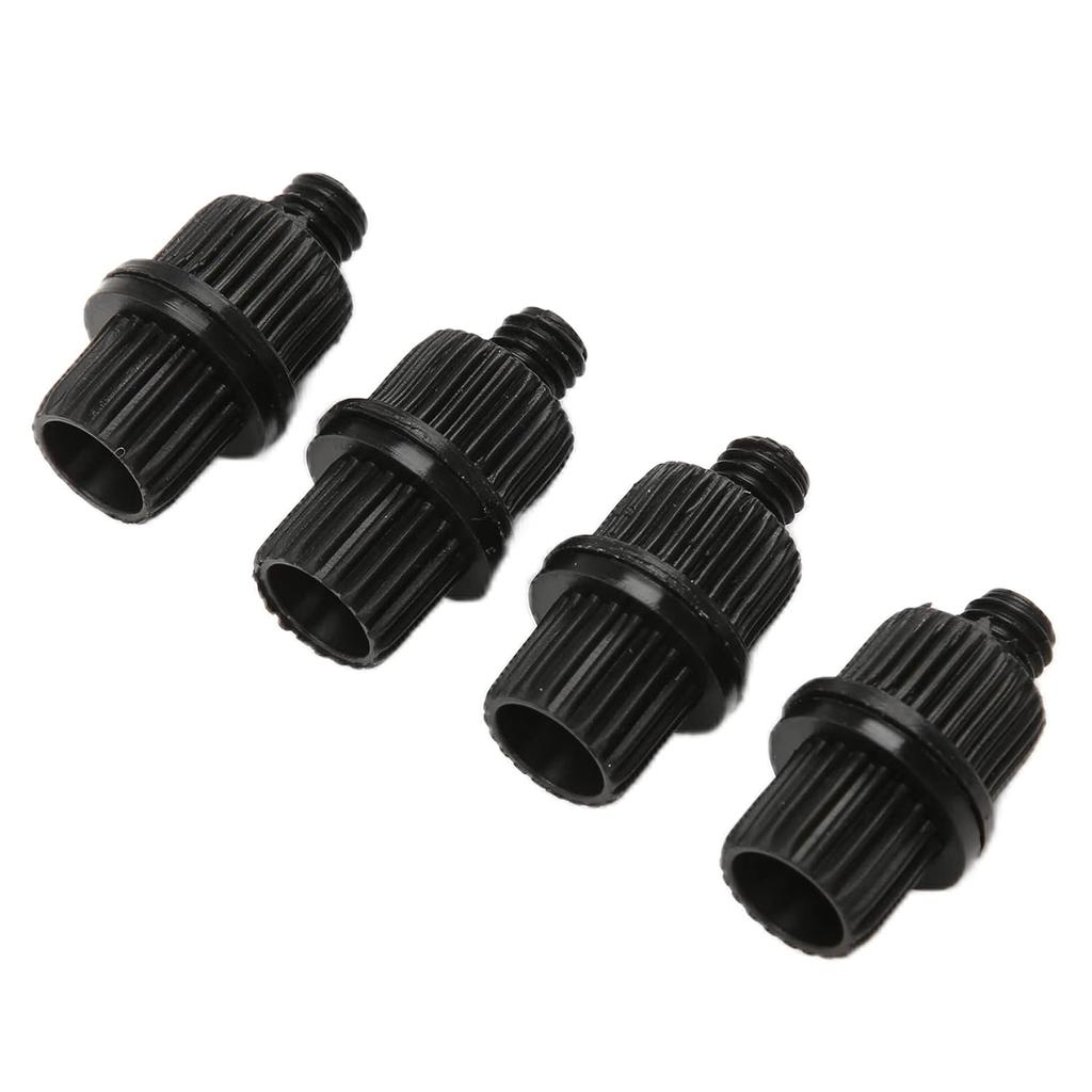 Acouto 4pcs Black Nylon Motorcycle Yacht License Plate Screws 6mm x 25mm
