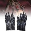 Realistic Bloody Zombie Gloves Halloween Cosplay Scary Party Props Yellow Latex