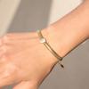 Summer waterproof stainless steel snake chain large cz diamond bracelet