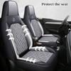 Universal Single  Car Seat Cover - Full-Wrap Design  Perforated PU Leather (Breathable & Durable), All-Season Fit for Most Cars