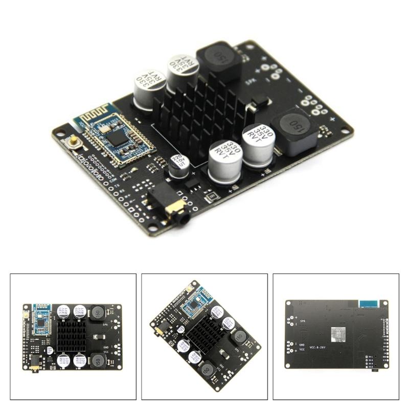Bluetooth-compatible 5.0 Power Amplifier Board Mono 80W/100W AUX Input Line In Supports Serial Port Renaming Password