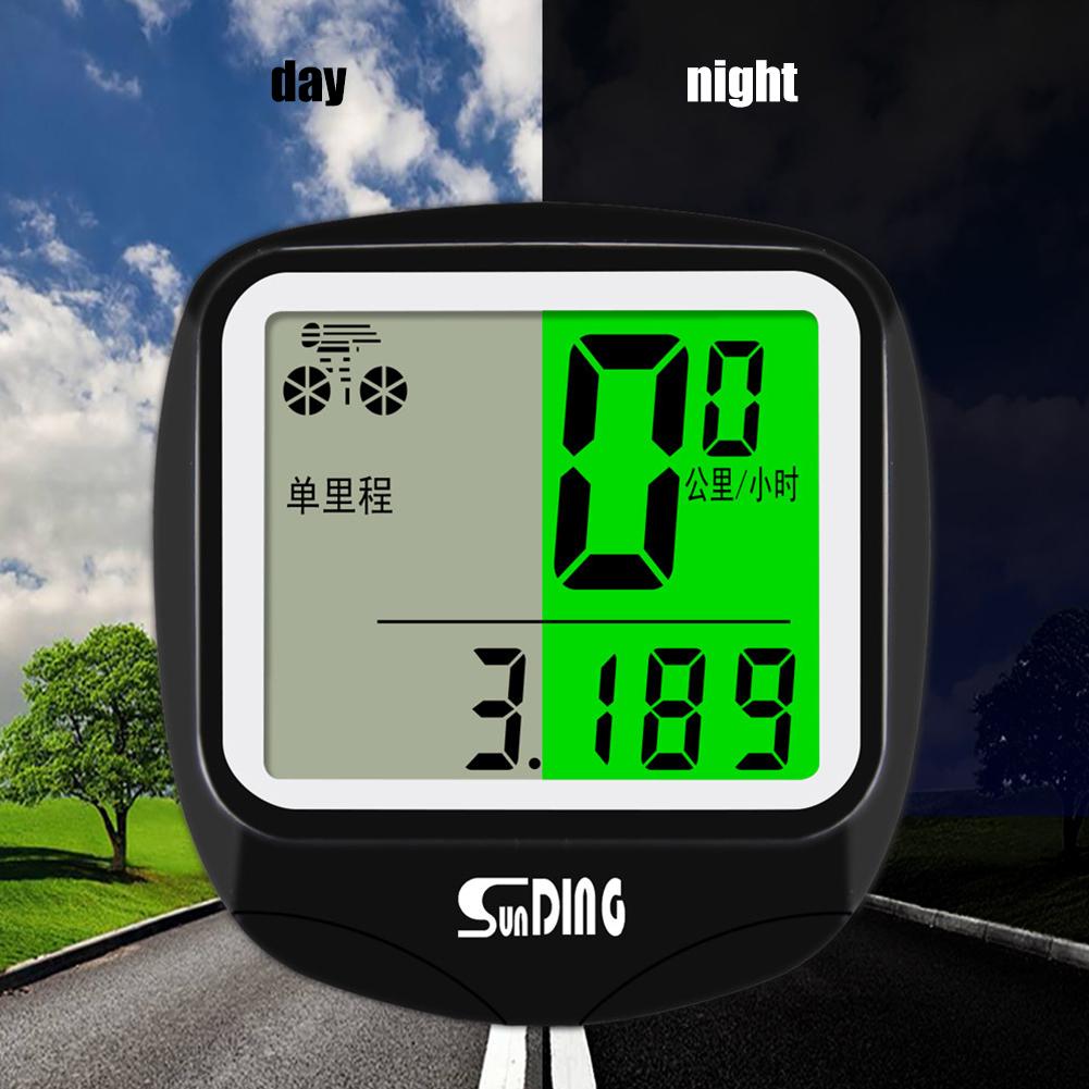 SUNDING Cycling Riding LCD Display Computer MTB Bike Wire Code Table Speedometer China Mainland