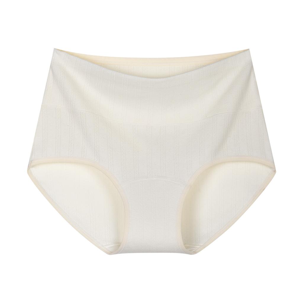 Women S High Waisted Cotton Triangle Underwear Antibacterial Breathable