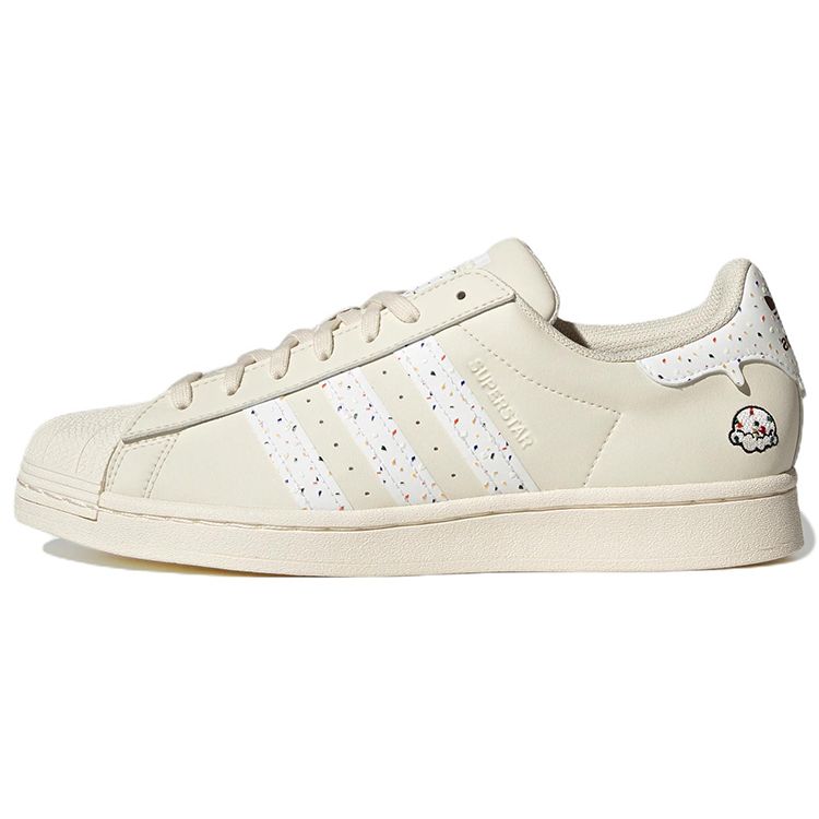Adidas Originals Superstar Casual Durable Low-Top Skate Shoes Women Sneakers Off-White HP7831