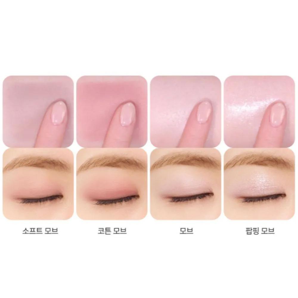 Kate Popping Swatched Clear Eyeshadow Palette MV-1 Mauve Pop