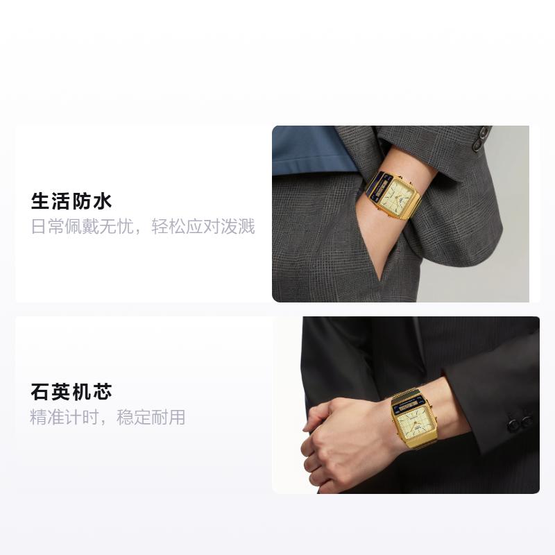 

CASIO STANDARD series Quartz Steel Strap men s watch gold dial AQ-800EG-9AJF золотой