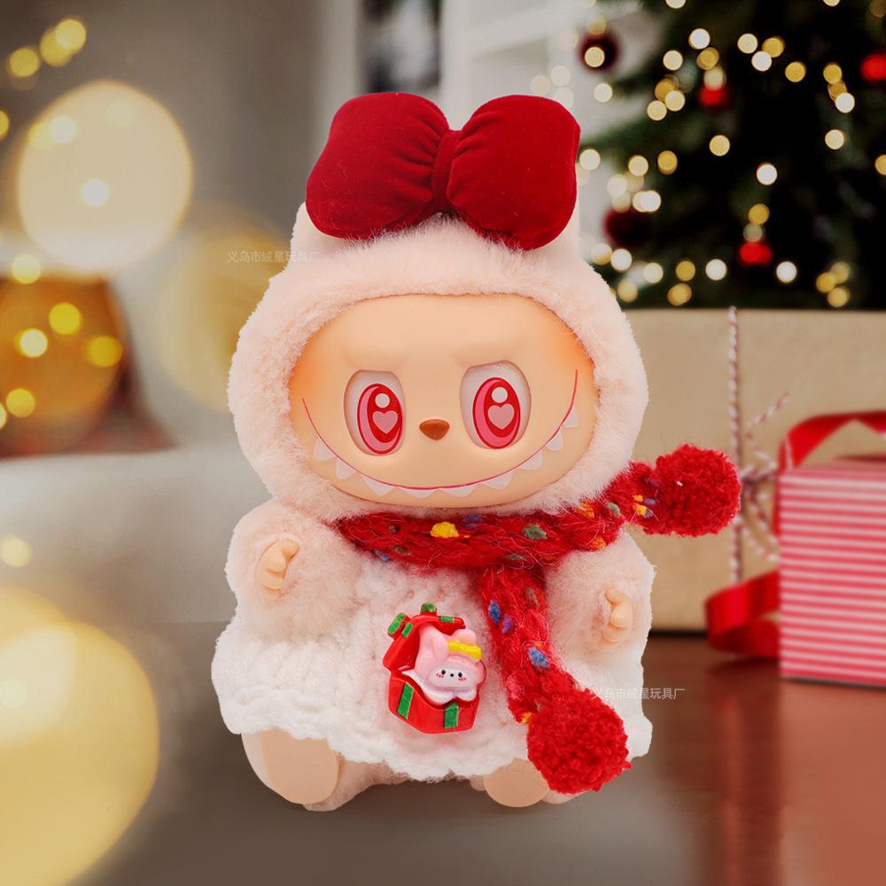 [Only Clothes] Christmas Sweater Hat Set Cartoon Vinyl Doll with Pendant Gift Plush Toy by Spot for LBB