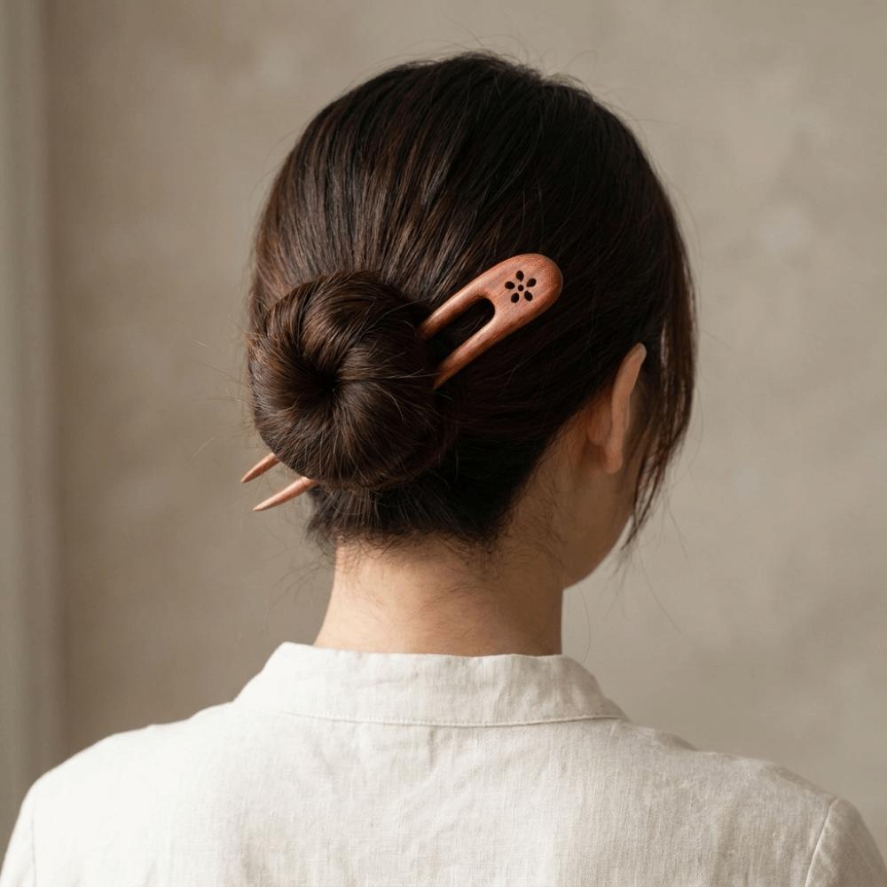Handmade Wooden Hair Sticks U Shaped Wood Hairpins and Clips Delicate Hair Forks  Girls