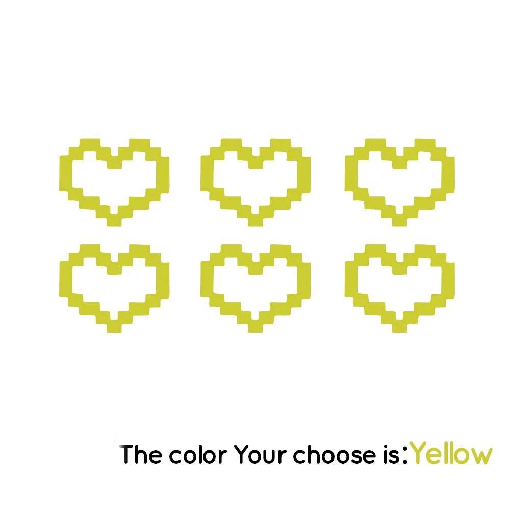 

Захист від подряпин Мозаїка Любов Автонаклейка Прикраса кузова автомобіля Для автомобіля/ноутбука/вікна/мотоцикла жовтий