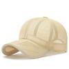 Summer Mesh Baseball Cap Men Women Breathable Sun Hat Outdoor Hollow Visor Snaps Adjustable UV Protection Hat