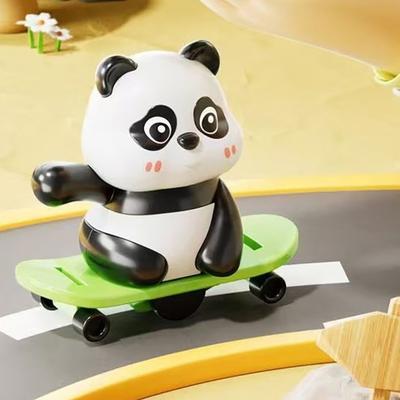 Natahovací hračka panda - Vzdělávací interaktivní aktivita pro posílení pouta mezi rodičem a dítětem, Rozvoj motorických dovedností dítěte, Roztomilé zvířátko