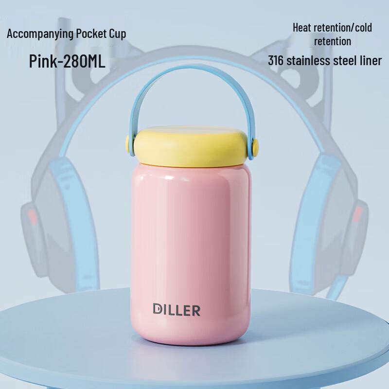 Diller 280ml Mini Macaron Thermos Mug 280ml