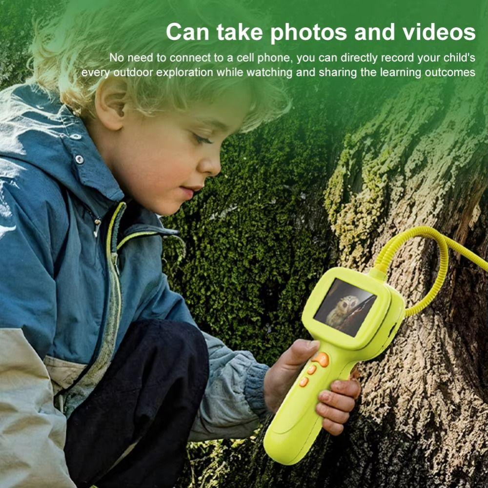 1080p HD Probe Kid Endoscope Camera 2.4-inch Display Handheld Endoscope Educational Teaching