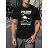 Fun Polish Mens Graphic Short Sleeve TShirt  Humorous Polish Text  Pigeon Design Lightweight Summer Casual Tee