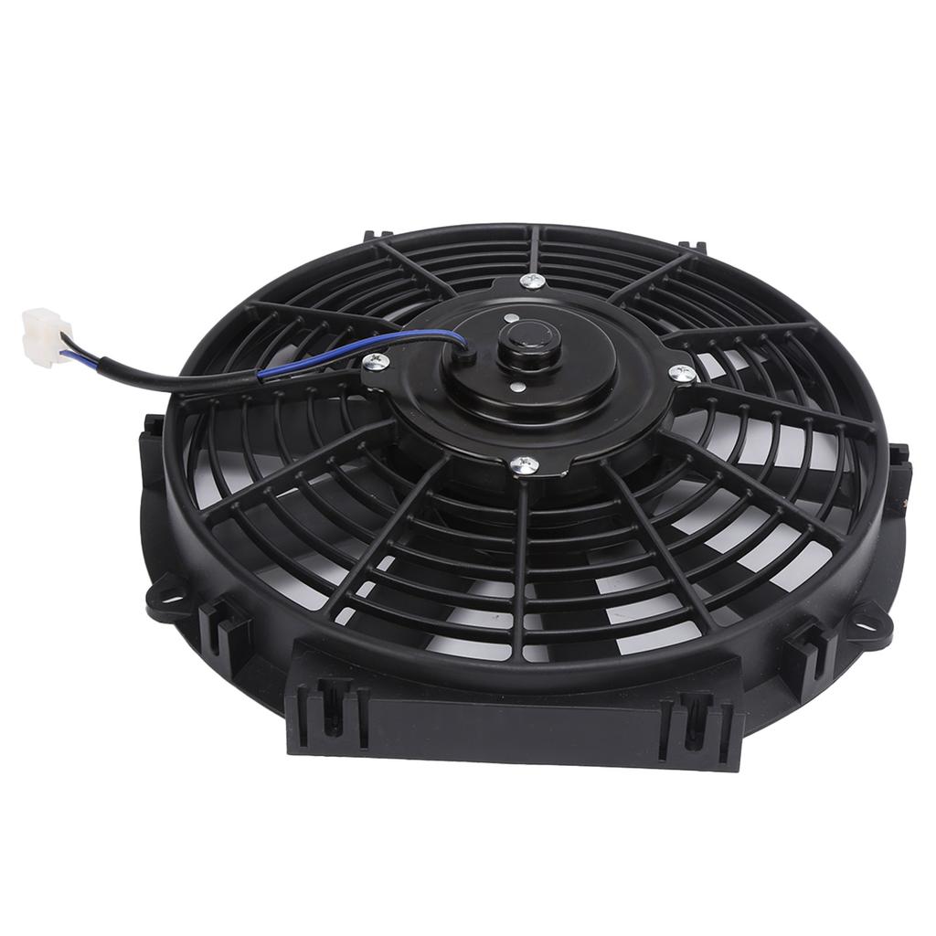 10in Slim Electric Cooling Fan Radiator 24V 80W 2100RPM 10 Straight Blades Universal for Car