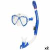 Lunettes de plongée avec tube - AquaSport - Bleu - Adultes - 2 unités - 16x58x23,5 cm - Taille unique - Multicolore