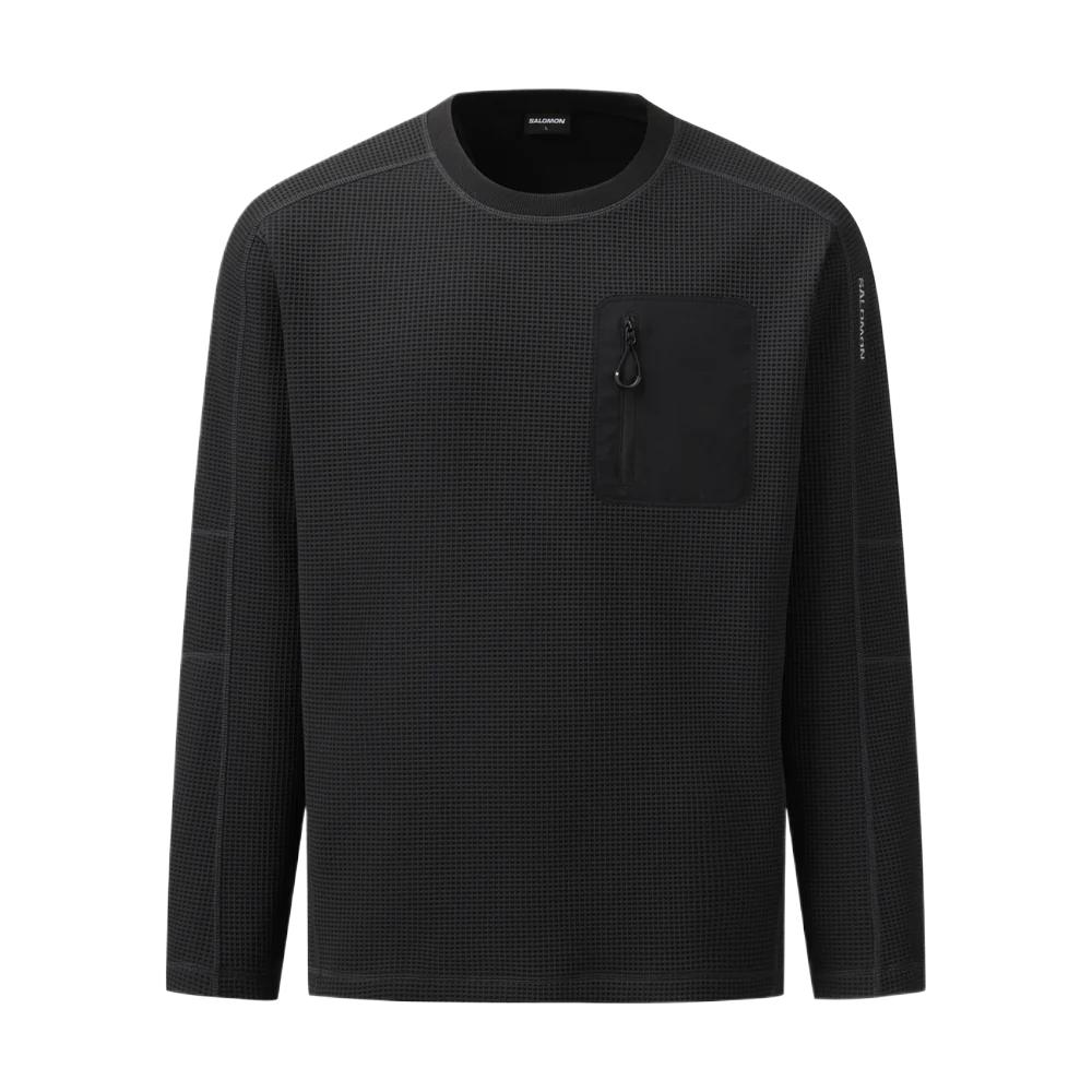 New SALOMON Uni Sweatshirts Unisex Black C29972