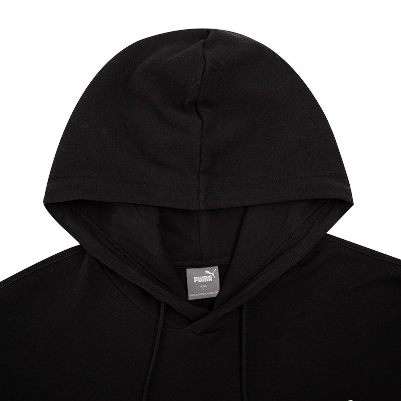 PUMA Power Colorblock Hoodie With Solid Logo Print Men Tops Black 676667-56