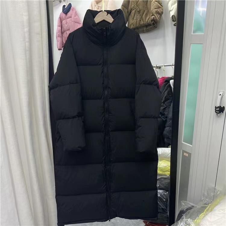 Large size down jacket women's winter new knee versatile thickened high-end fashion big quilt jacket tide