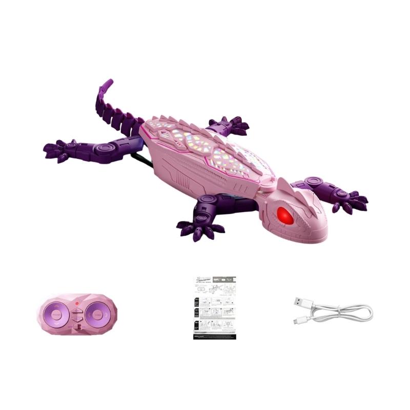 LED Wall Climbing Crawler Toy with Handheld Controller, Rechargeable Novelty Toy with Charging Cable for Indoor Play