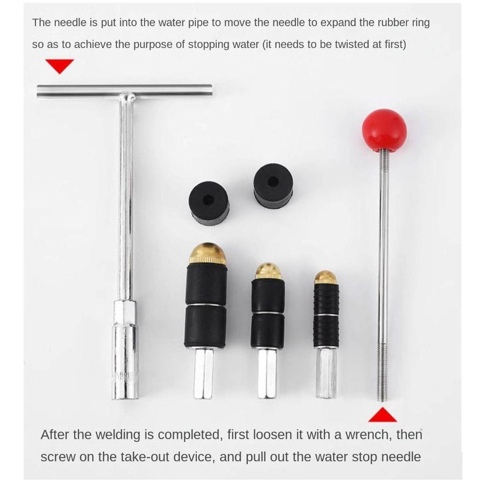20/25/32 Hot-melt Water Stop Pin Metal Repair Plumbing Tool Set Water Stop Needle  Water Pipes