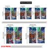 2pcs,2D Plane Printing Curtains Roller Blinds Christmas Village Aurora Sleigh_a Polyester Fabric (without Rod) Versatile All Use