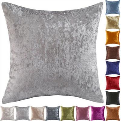 Nordic Pillow Case Ice Crushed Velvet Silver Home Throw Pillows 45X45 Cushion Cover Decorative Cushions Shinny Pillow Covers