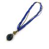 Les Trésors De Lily [N8862] - Golden Blue 'Mineralia' Necklace