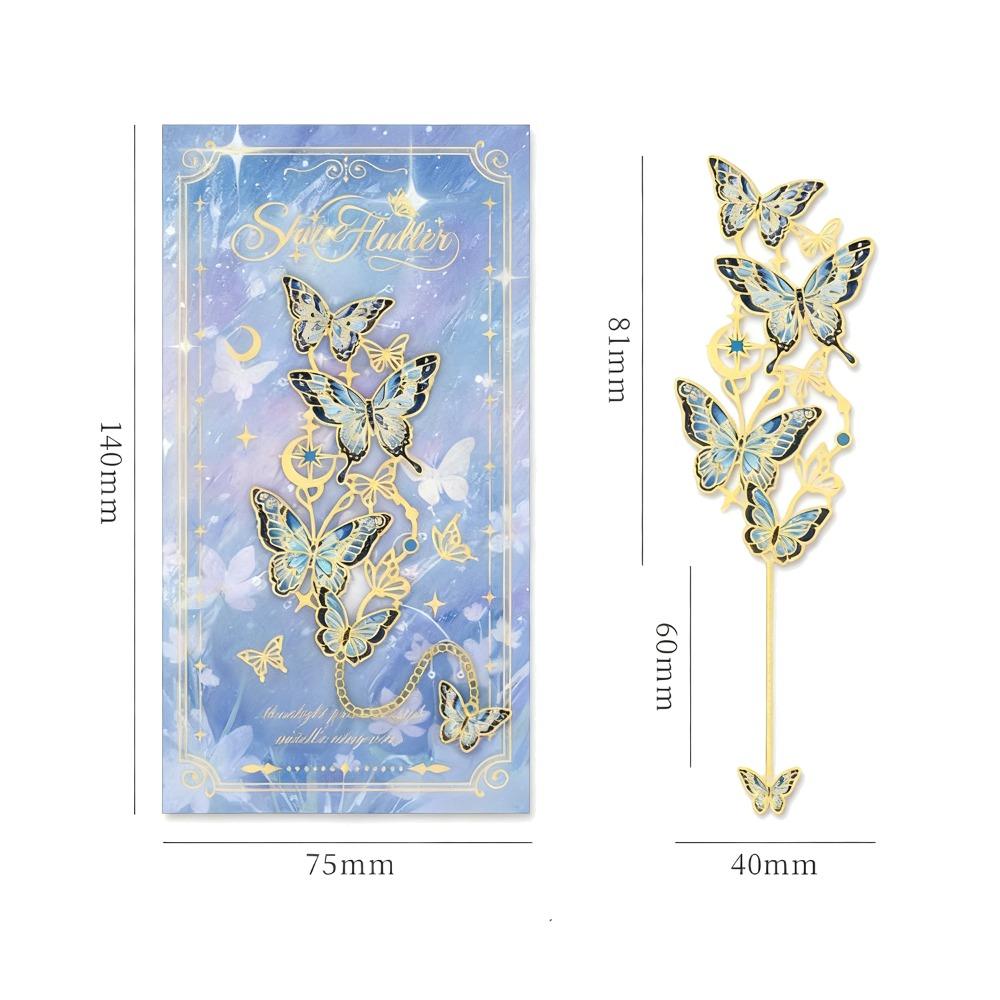 Colorful Design Butterfly Metal Bookmark Butterfly Shape Reading Accessory  Reading Mark