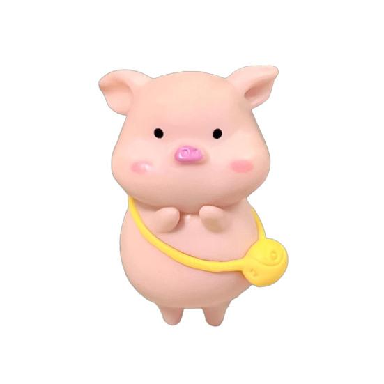 Mini Pig Figurines Cartoon Toy Cute Toppers for Home Piglet Cake Miniature Pig Office Desk Birthday