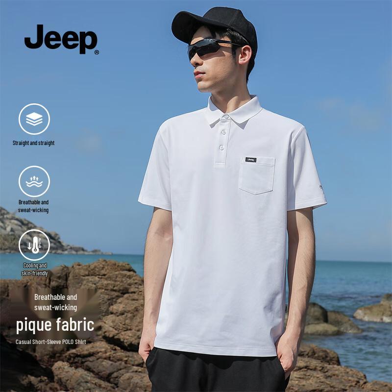 JEEP Men s Lightweight Quick-Dry Polo Shirt 3XL